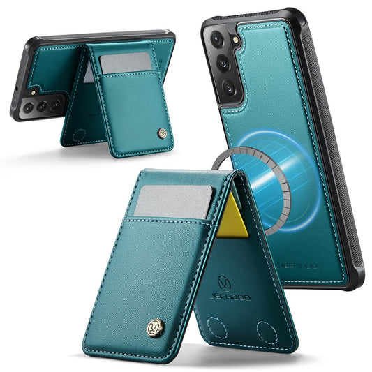 Galaxy S21 FE 5G Leder-Hülle mit Kartenfach & RFID-Schutz – MagSafe kompatibel