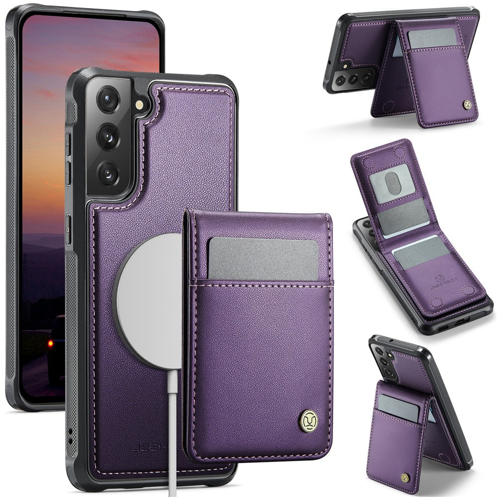 Galaxy S21 FE 5G Leder-Hülle mit Kartenfach & RFID-Schutz – MagSafe kompatibel