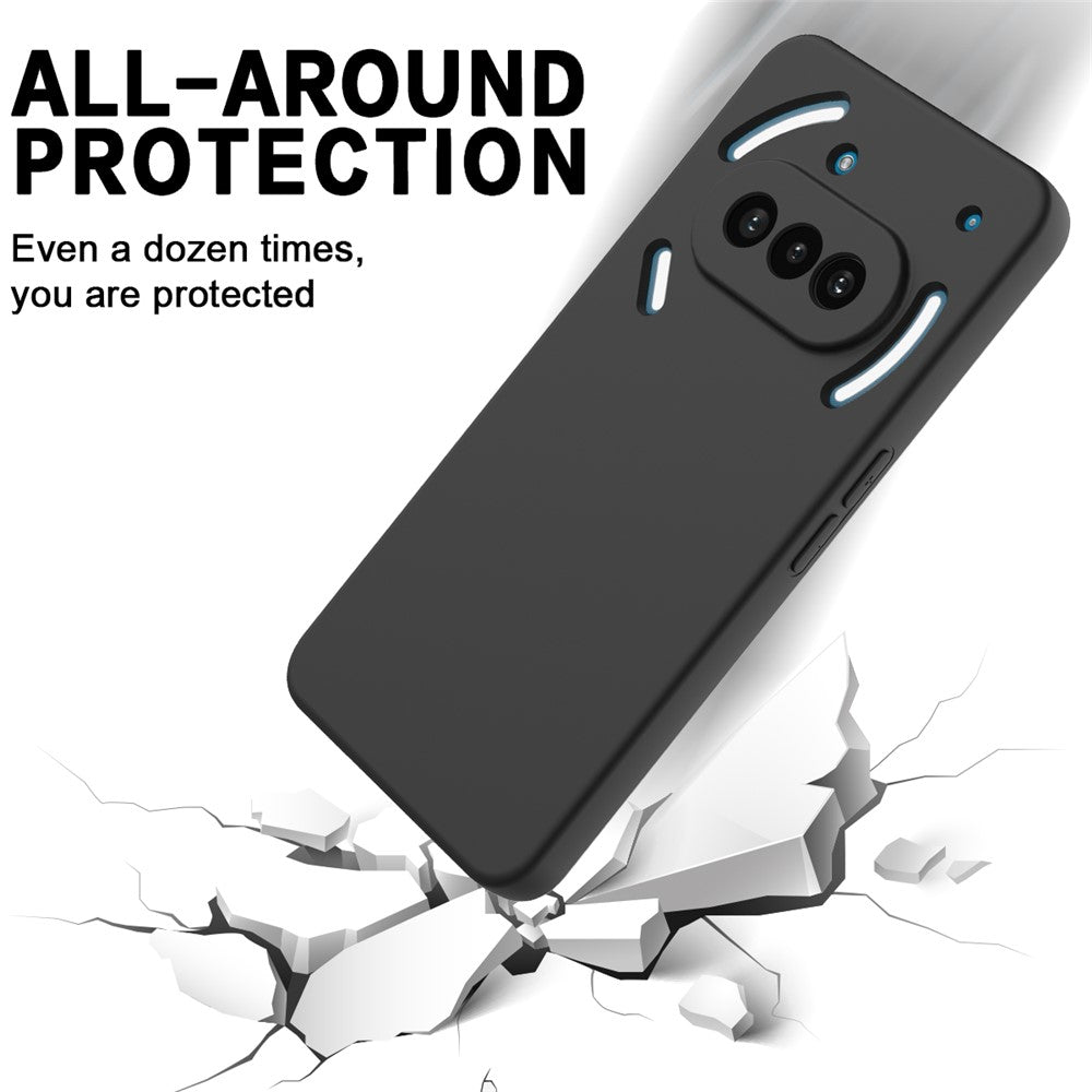 For Nothing Phone (3a) Liquid Silicone Case Phone Back Cover with Hand Strap
