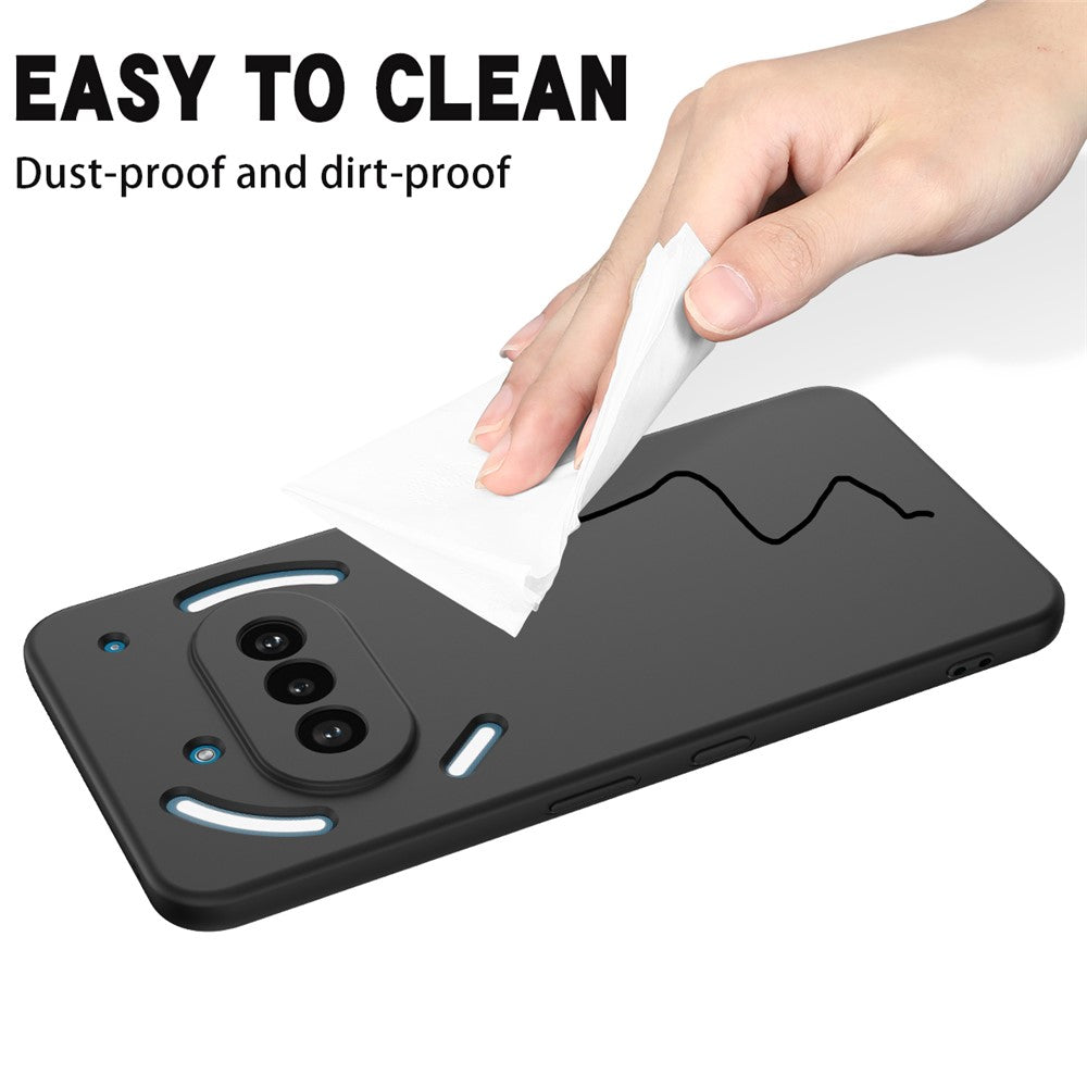 For Nothing Phone (3a) Liquid Silicone Case Phone Back Cover with Hand Strap