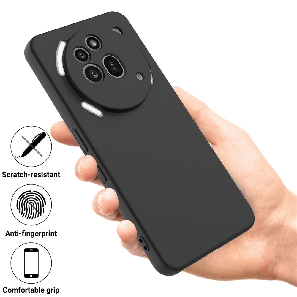 For Nothing Phone (3a) Pro Liquid Silicone Case Phone Back Cover with Hand Strap