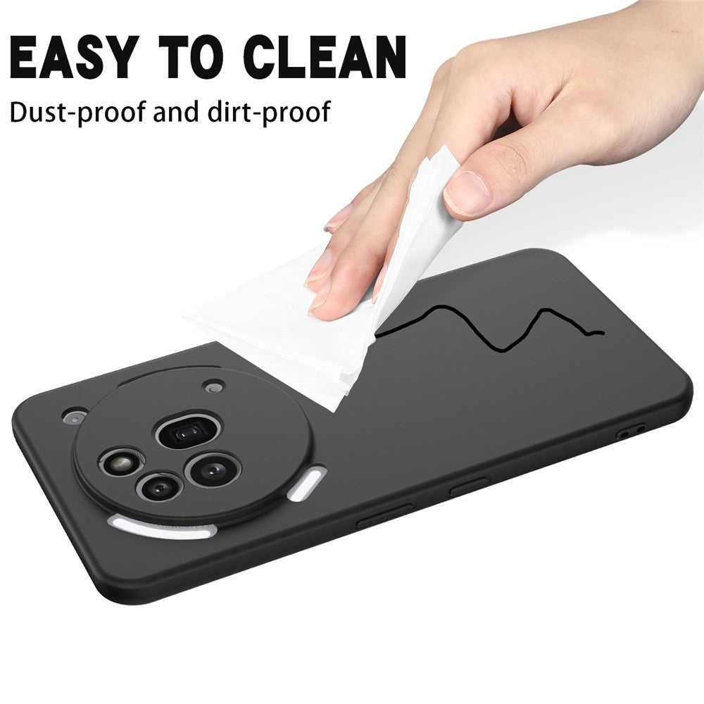For Nothing Phone (3a) Pro Liquid Silicone Case Phone Back Cover with Hand Strap