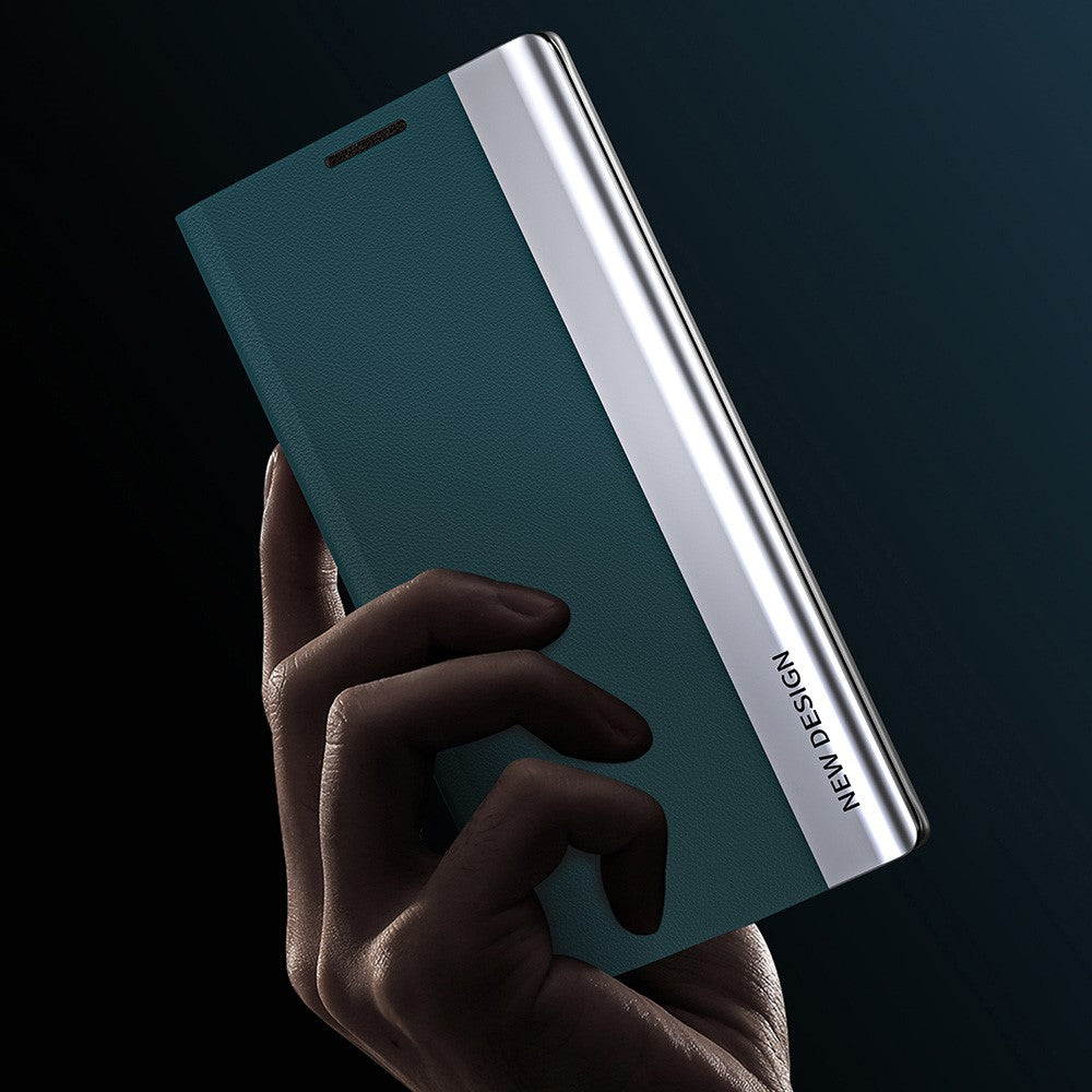 Galaxy S25 Edge Klappbare Hülle – elegant, stoßfest, mit Ständer & galvanisierter Oberfläche