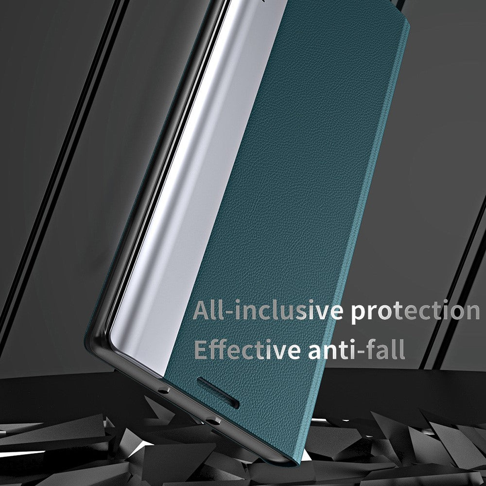 Galaxy S25 Edge Klappbare Hülle – elegant, stoßfest, mit Ständer & galvanisierter Oberfläche