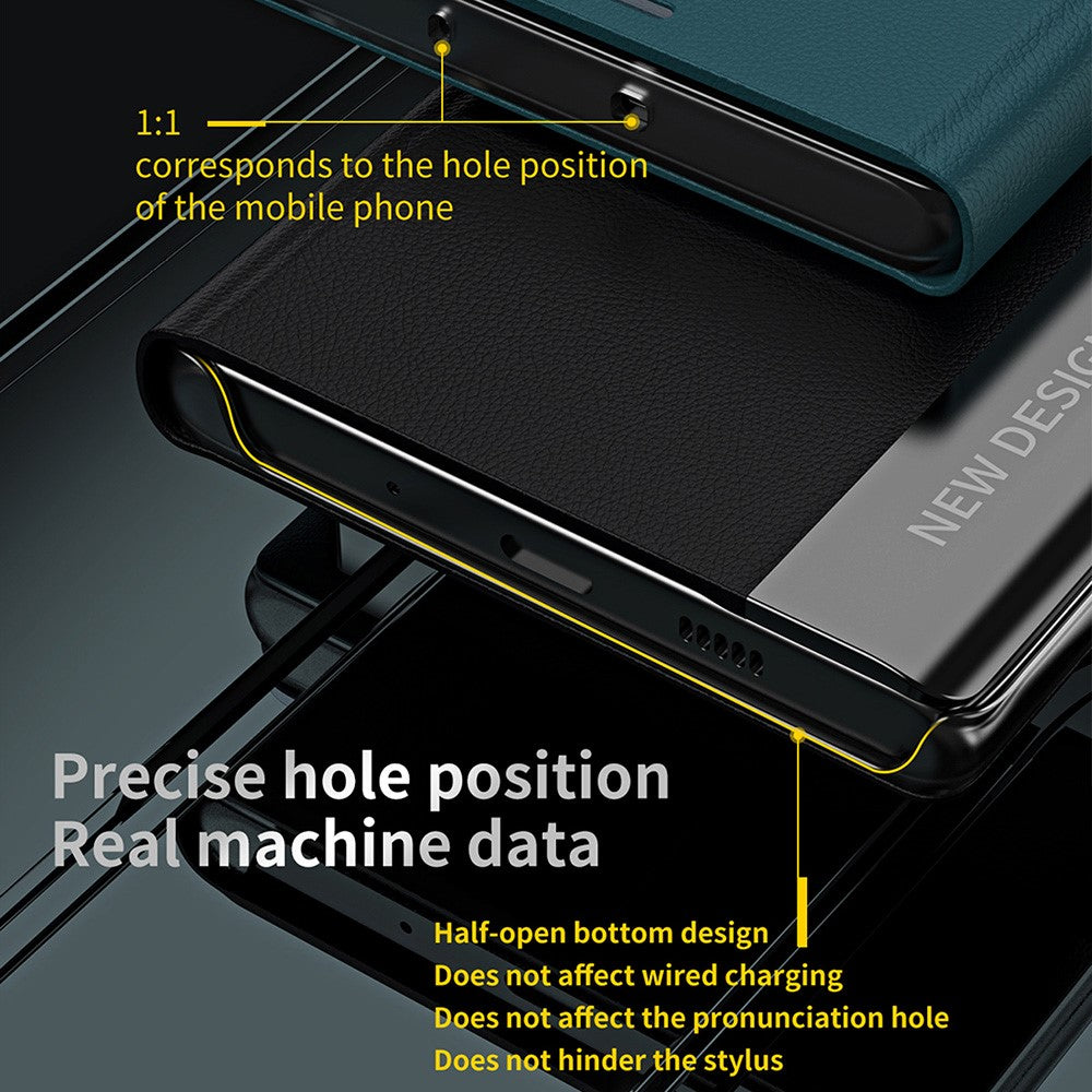 Galaxy S25 Edge Klappbare Hülle – elegant, stoßfest, mit Ständer & galvanisierter Oberfläche