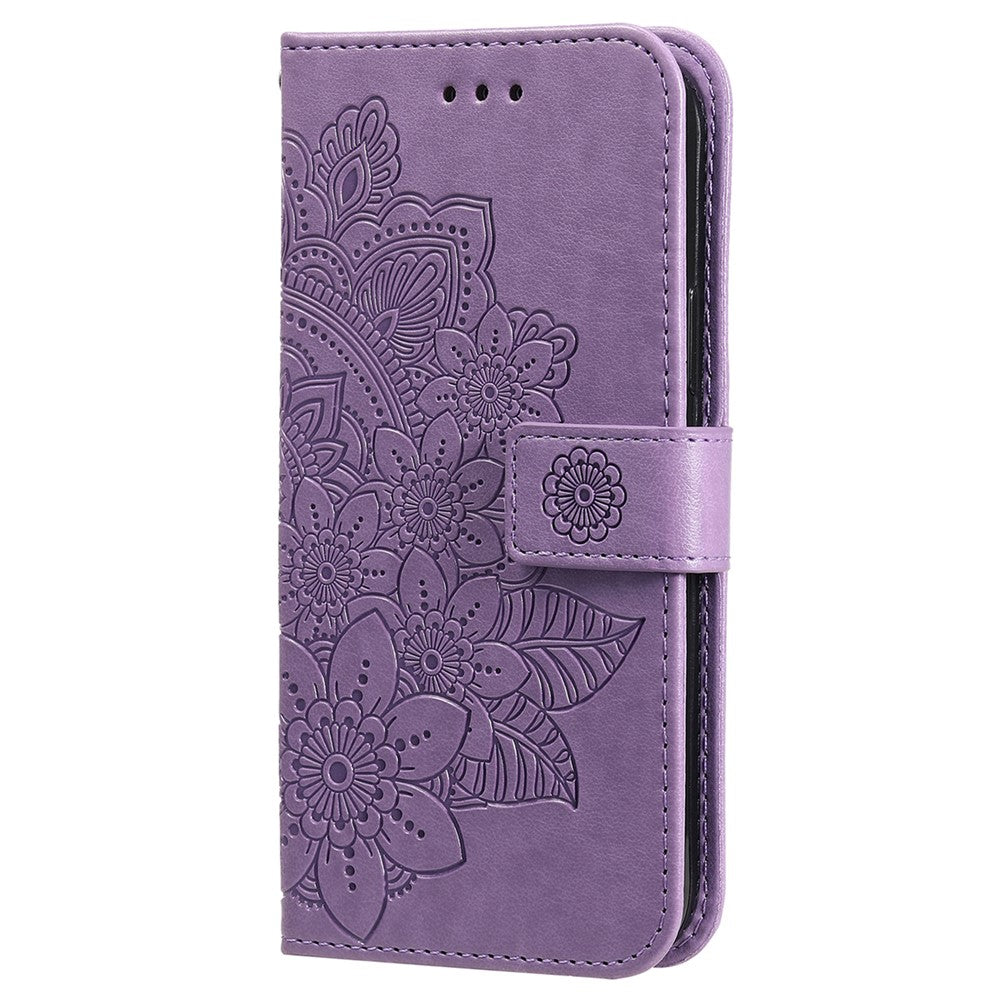 For Honor X8c 4G Case Floral Pattern PU Leather Wallet Stand Phone Cover