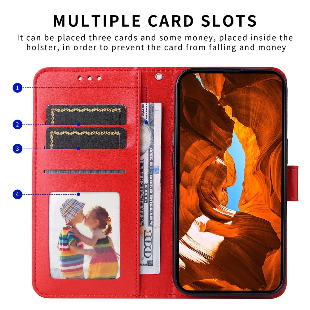 For Xiaomi Redmi Note 14 4G (164.84mm) Case Sunflower Imprint Leather Wallet Phone Cover