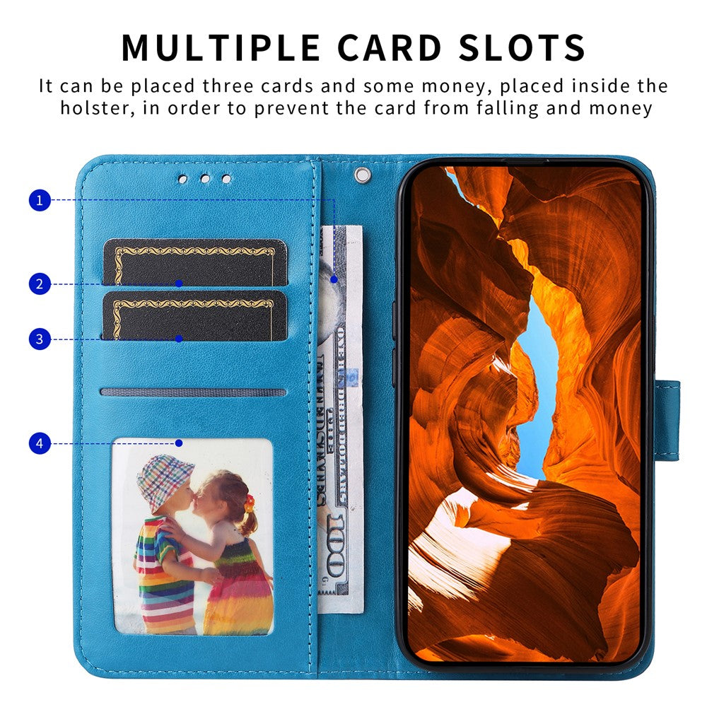 For Honor X8c 4G Case Sunflower Imprint Leather Wallet Phone Cover