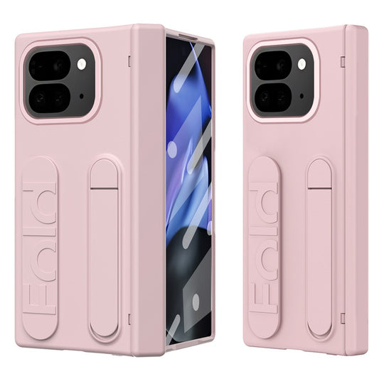 Google Pixel 10 Pro Fold Handyhülle – mit Ständer, Armband, PC- mit gehärtetem Glasfilm