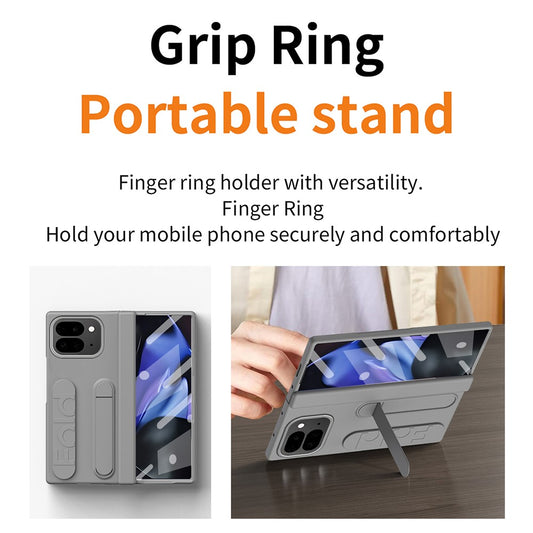 Google Pixel 10 Pro Fold Handyhülle – mit Ständer, Armband, Hart-PC- mit Stiftschlitz/Eingabestift