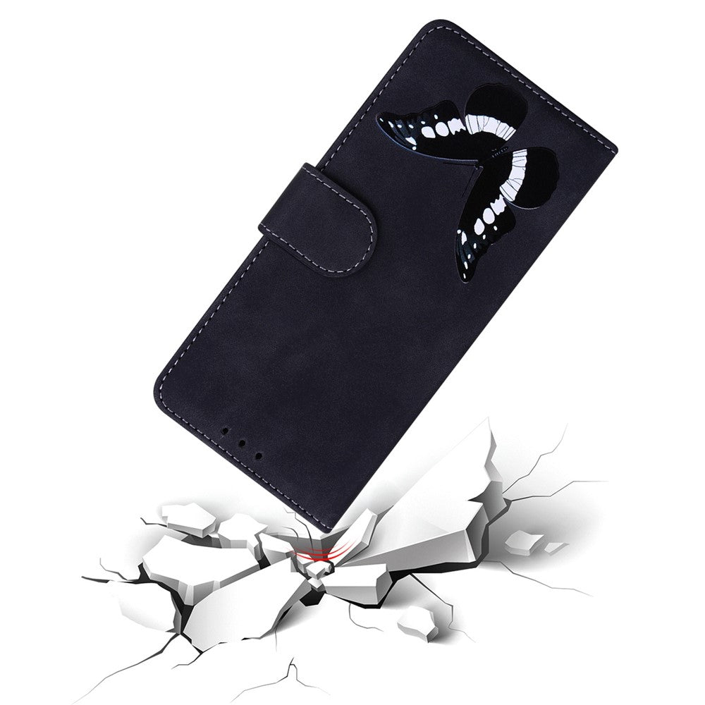 For Honor X8c 4G Stand Case PU Leather Phone Cover Butterfly Printed