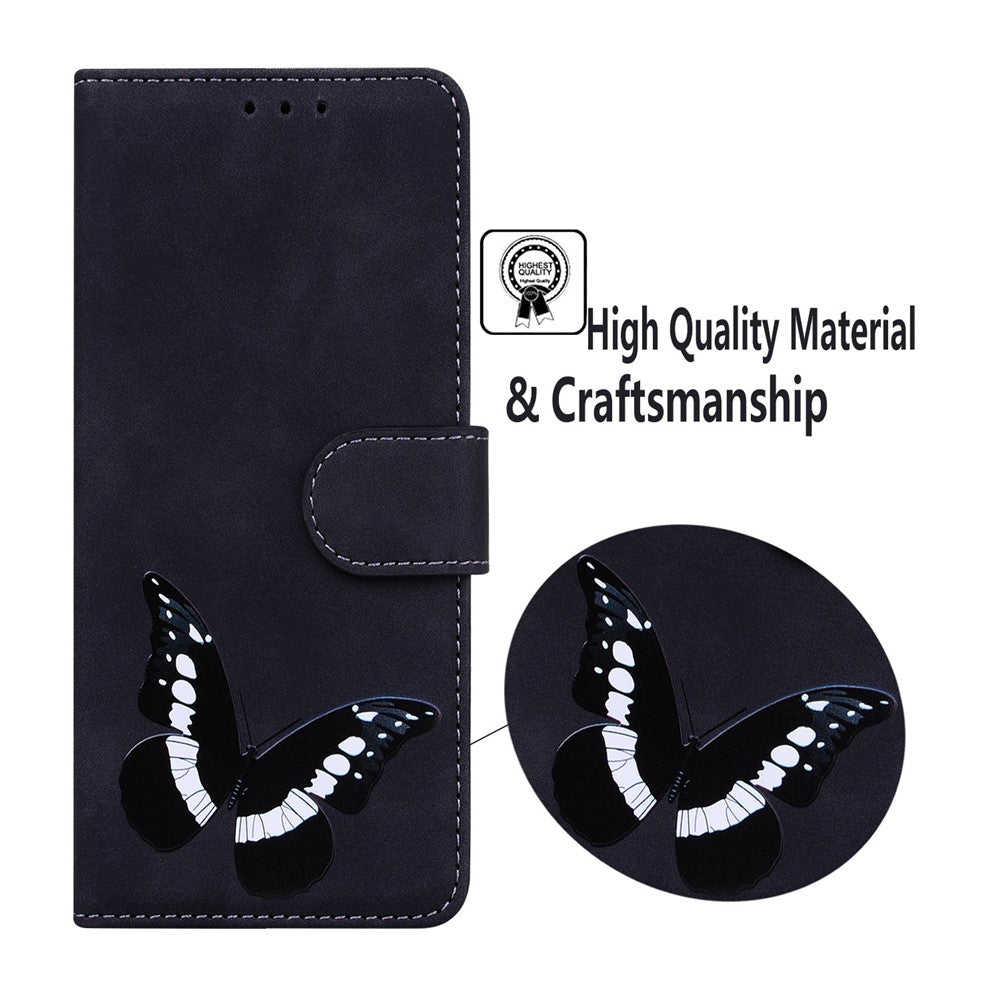 For Honor X8c 4G Stand Case PU Leather Phone Cover Butterfly Printed