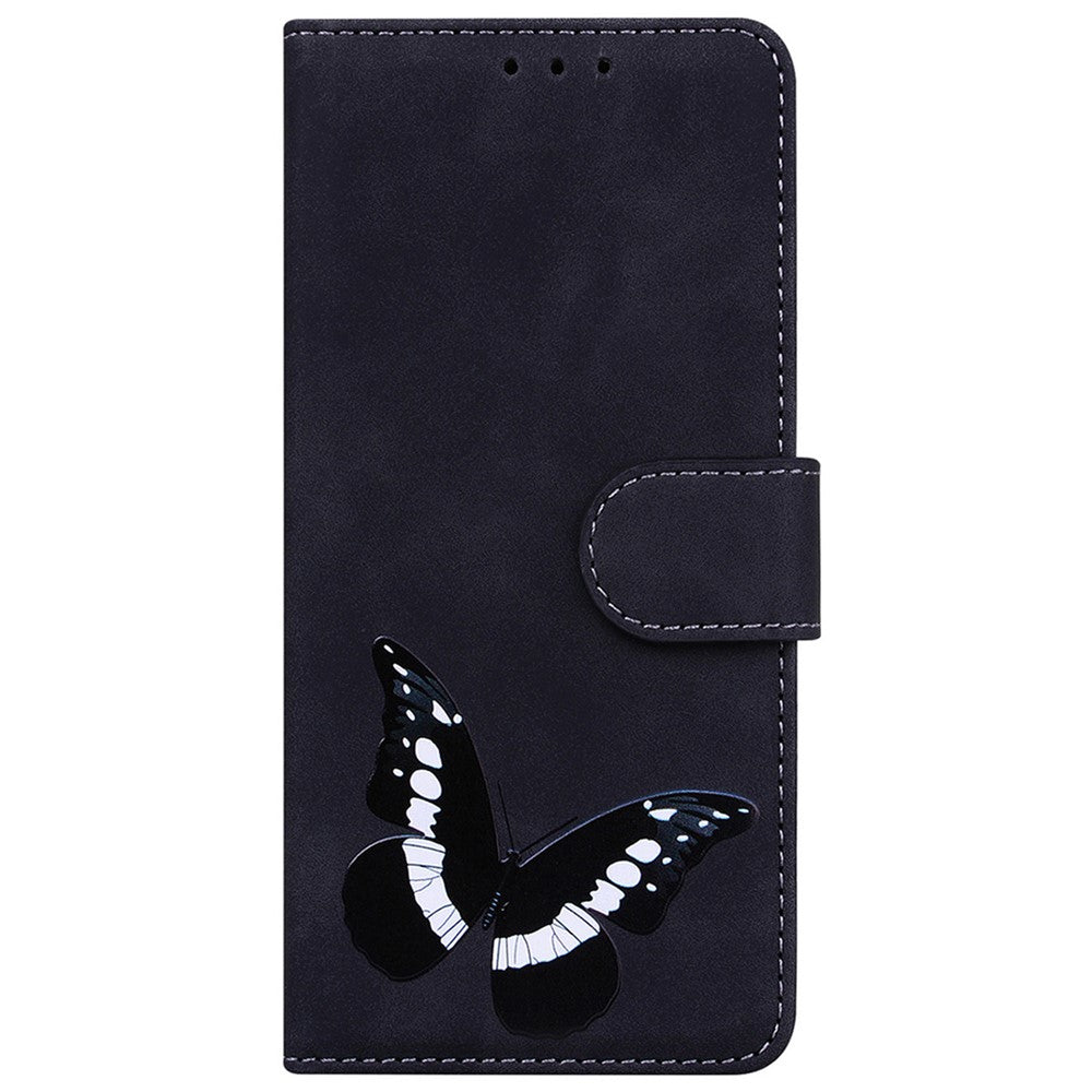 For Honor X8c 4G Stand Case PU Leather Phone Cover Butterfly Printed