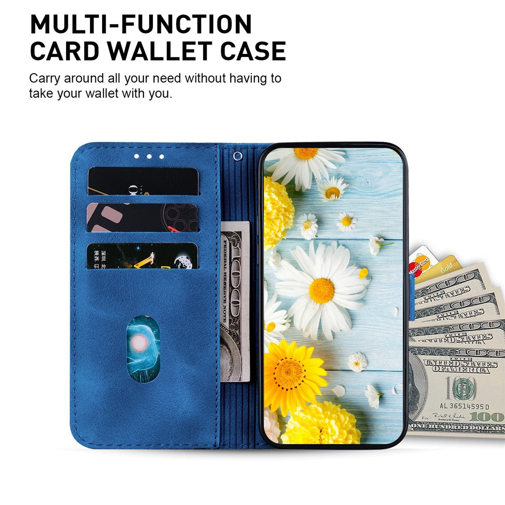 For Honor X8c 4G Case Lily Flower Imprint Leather Phone Cover with Stand
