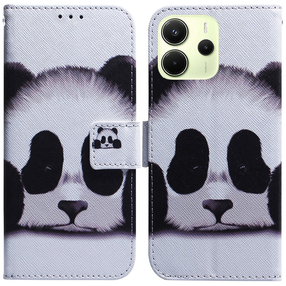 For Xiaomi Redmi Note 14 4G (164.84mm) Wallet Case Pattern Print Leather Phone Cover
