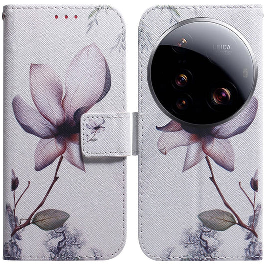 Xiaomi 15 Ultra Handyhülle – Brieftaschen- aus Leder mit Musterdruck