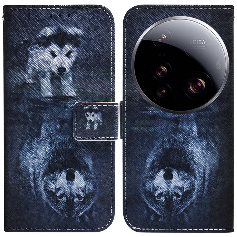For Xiaomi 15 Ultra Wallet Case Pattern Print Leather Phone Cover