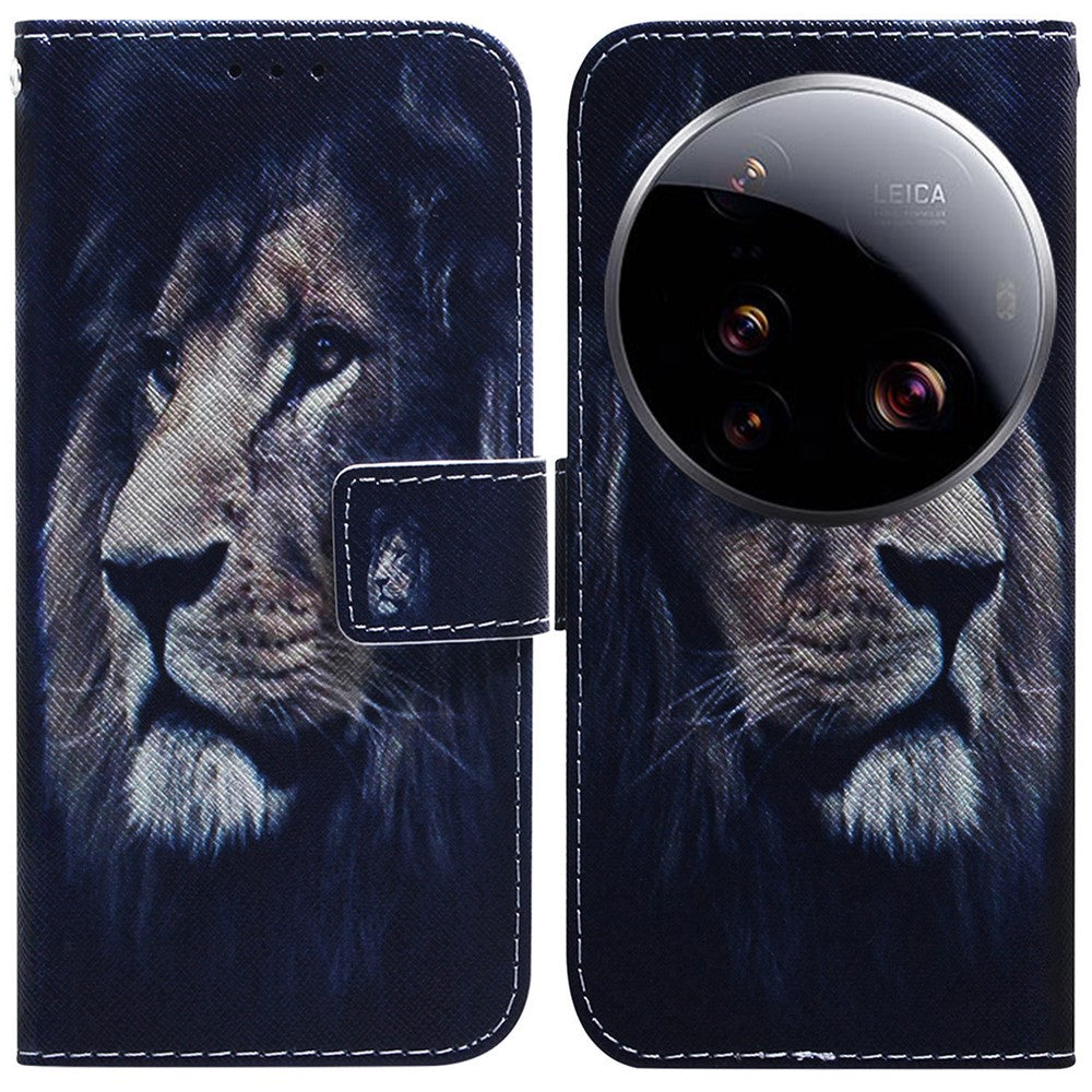 For Xiaomi 15 Ultra Wallet Case Pattern Print Leather Phone Cover