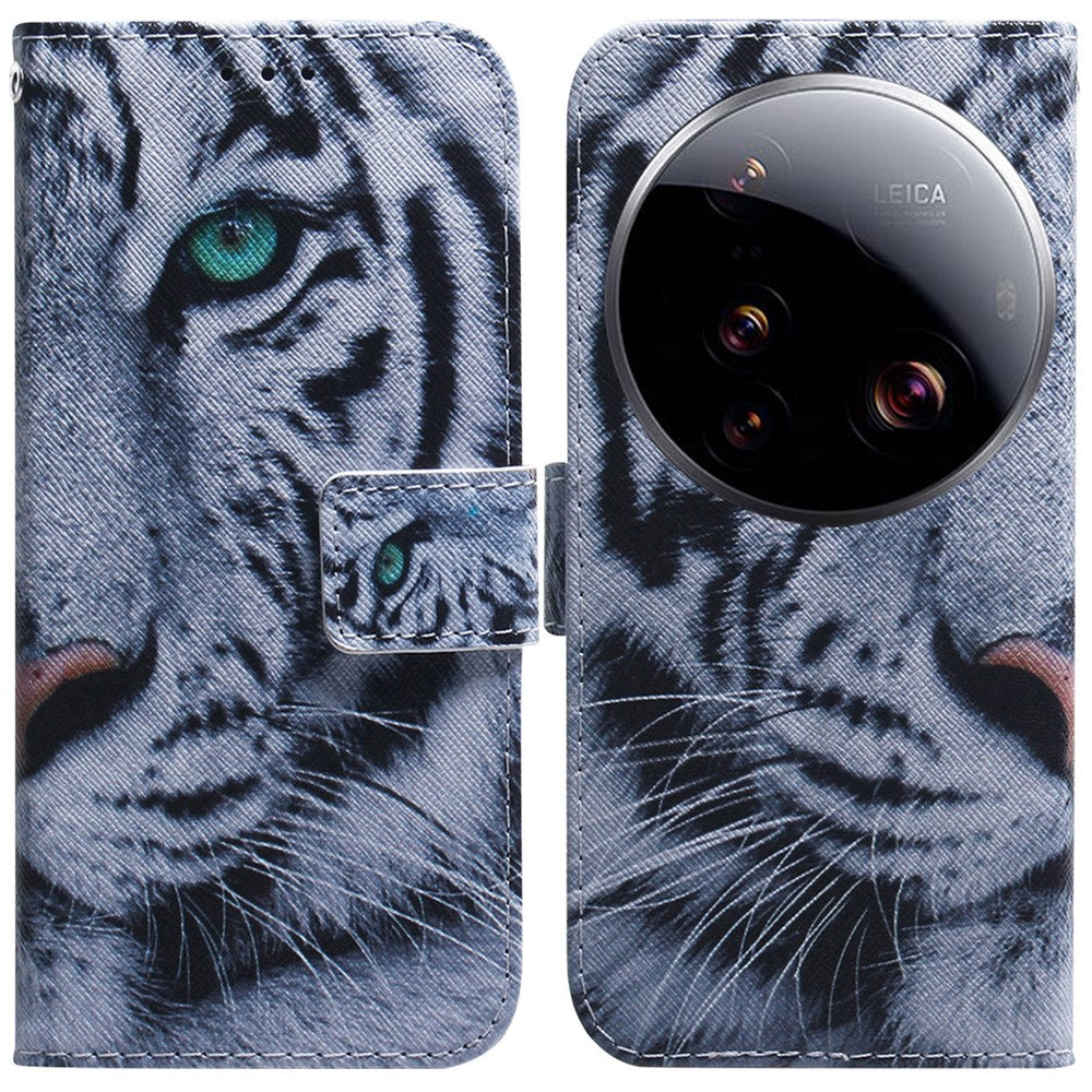 For Xiaomi 15 Ultra Wallet Case Pattern Print Leather Phone Cover