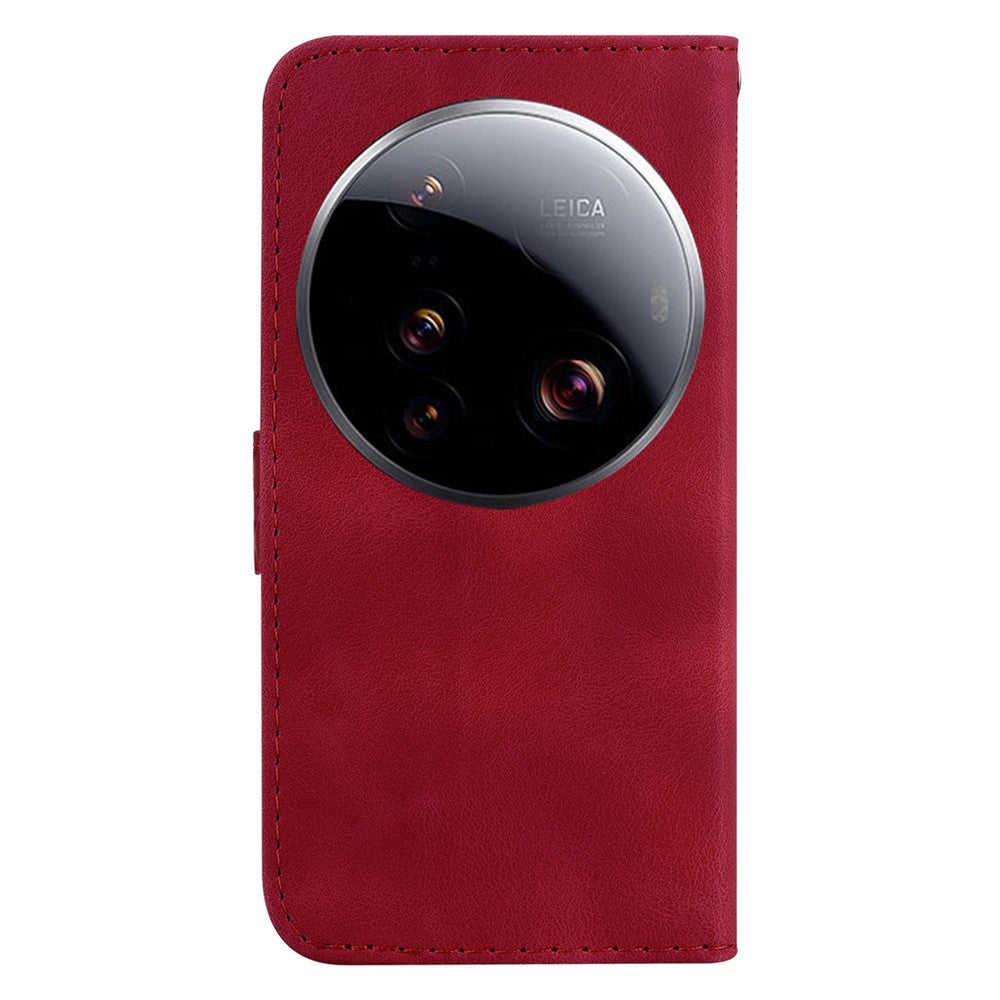 For Xiaomi 15 Ultra Stand Case 7-Shaped Pattern Imprint Leather Phone Cover
