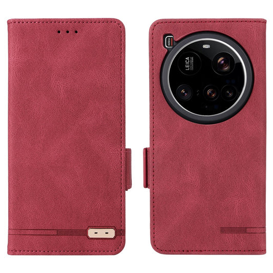 Xiaomi 15 Ultra Wallet-Handyhülle – Leder Flip mit Hardware-Dekor