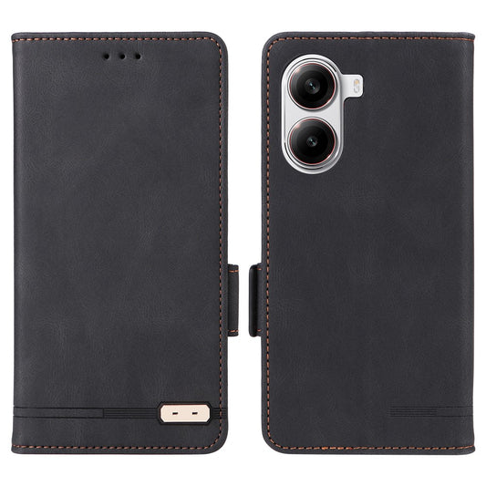 For Xiaomi Poco X7 Pro 5G  /  Redmi Turbo 4 5G Case Leather Wallet Flip Phone Cover with Hardware Decor