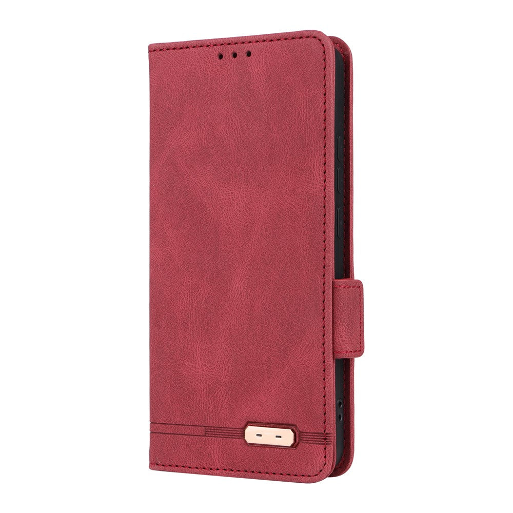 For Xiaomi Poco X7 Pro 5G  /  Redmi Turbo 4 5G Case Leather Wallet Flip Phone Cover with Hardware Decor