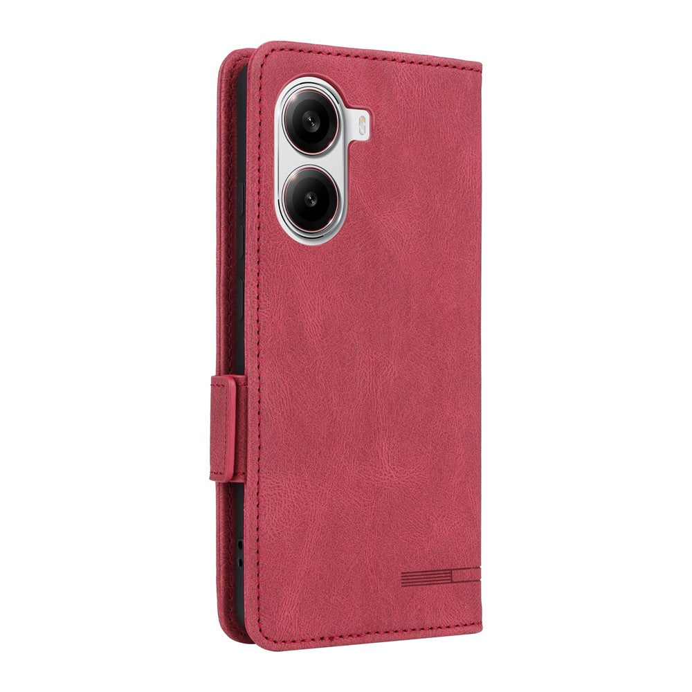 For Xiaomi Poco X7 Pro 5G  /  Redmi Turbo 4 5G Case Leather Wallet Flip Phone Cover with Hardware Decor