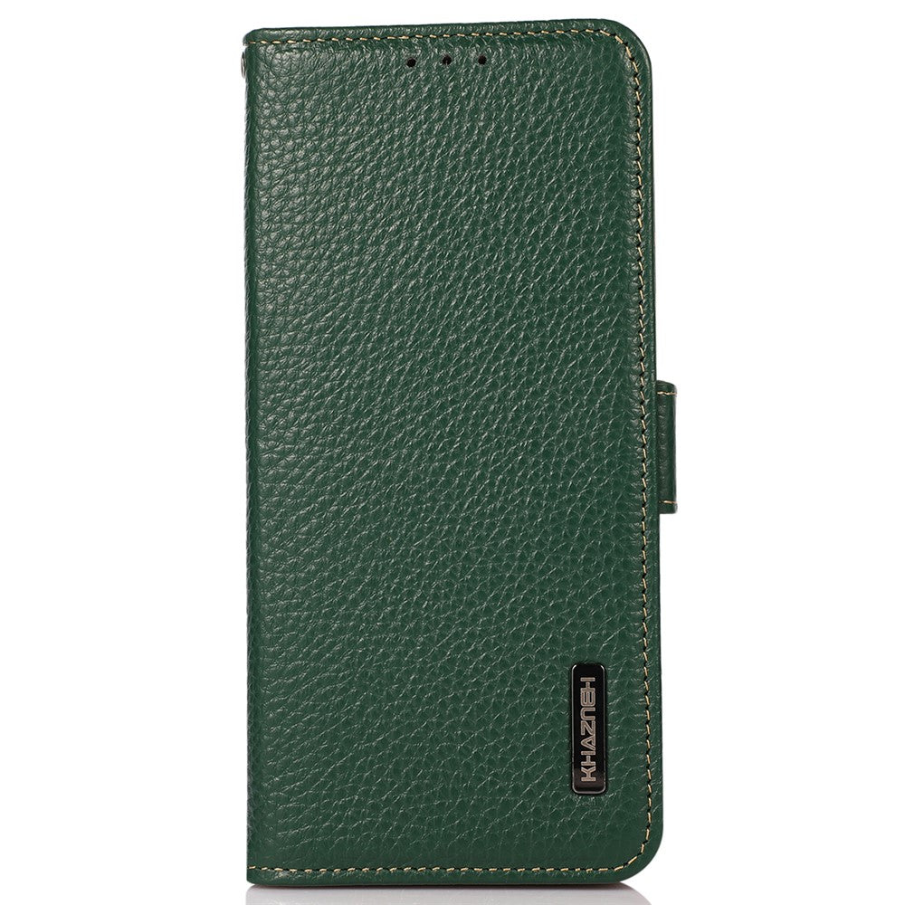 KHAZNEH for Xiaomi 15 Ultra Phone Case Genuine Cow Leather Cover RFID Blocking