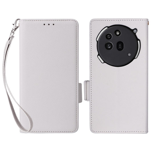 Nothing Phone (3a) Pro Wallet-Handyhülle – Aus PU-Leder & Litschi-Textur, mit Ständer & Tragegurt