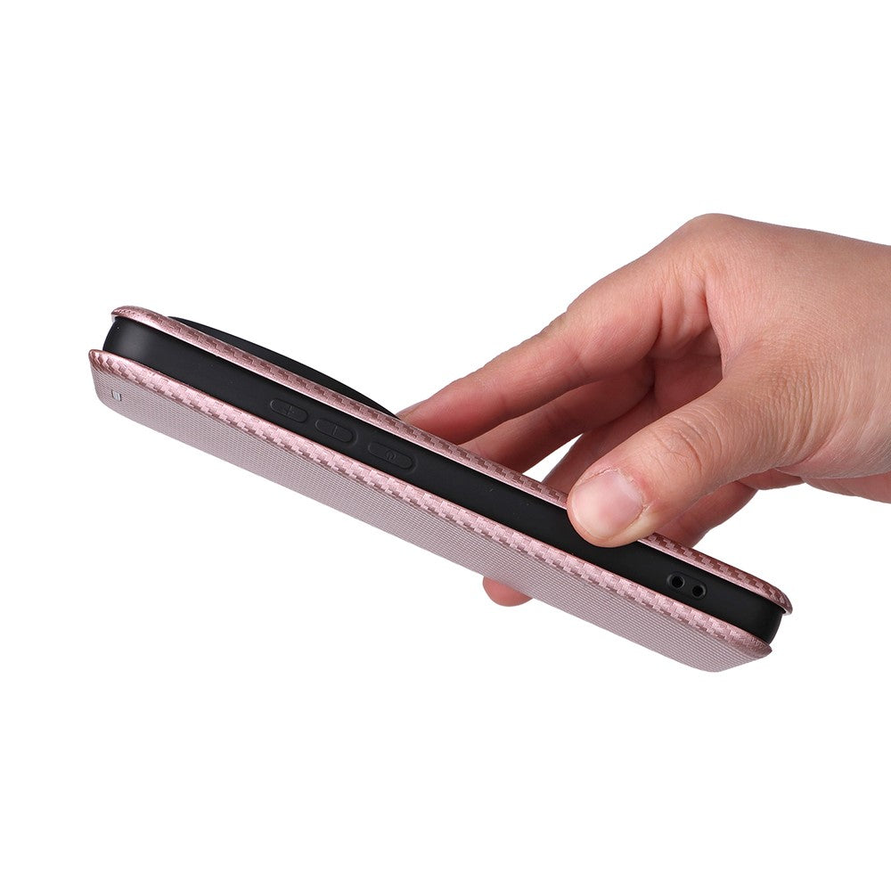 For Xiaomi 15 Ultra Case Carbon Fiber Texture Drop-Proof PU Leather Phone Cover