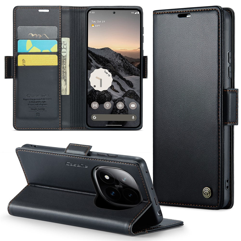 CASEME For Xiaomi Redmi Note 14 Pro 4G Case  023 Series RFID Blocking Leather Wallet Stand Phone Cover