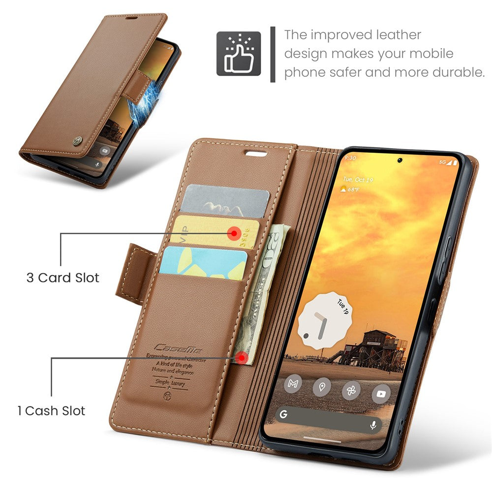 CASEME For Xiaomi Redmi Note 14 Pro 4G Case  023 Series RFID Blocking Leather Wallet Stand Phone Cover