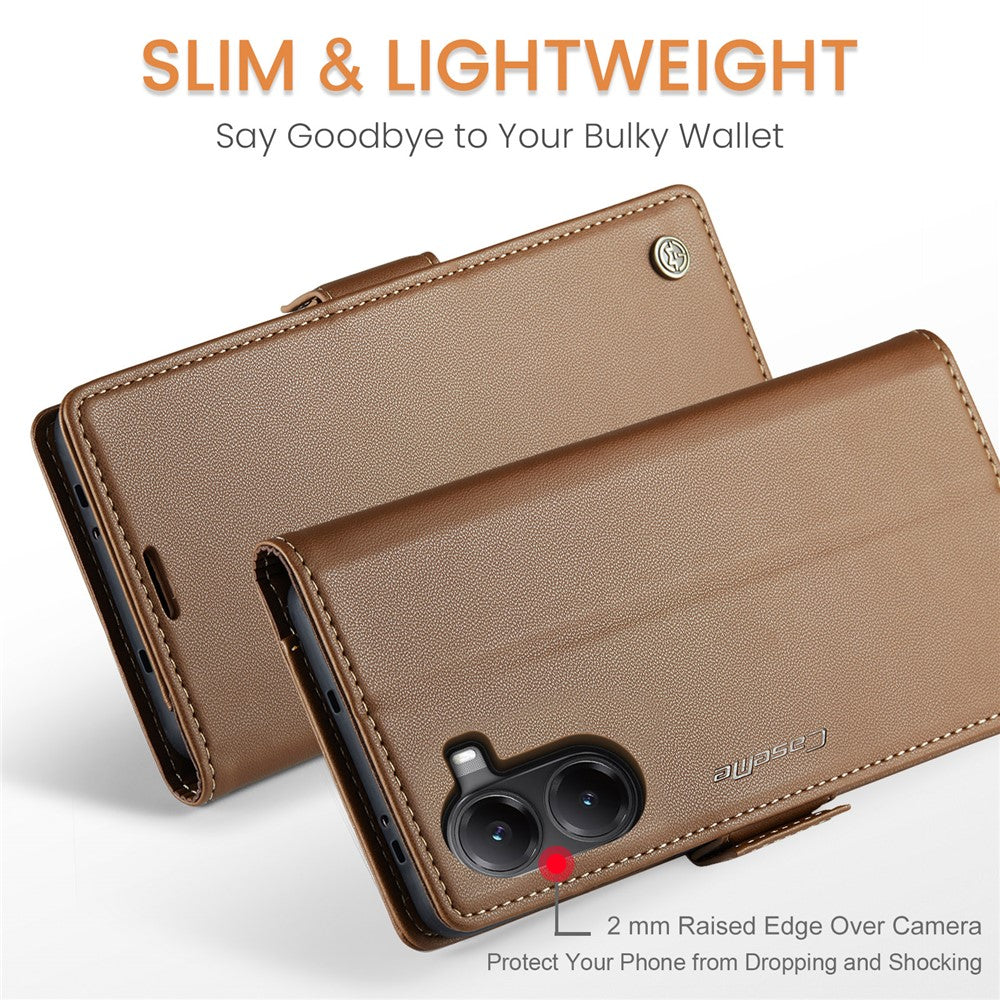 CASEME For Xiaomi Poco X7 Pro 5G Case  023 Series RFID Blocking Leather Wallet Stand Phone Cover