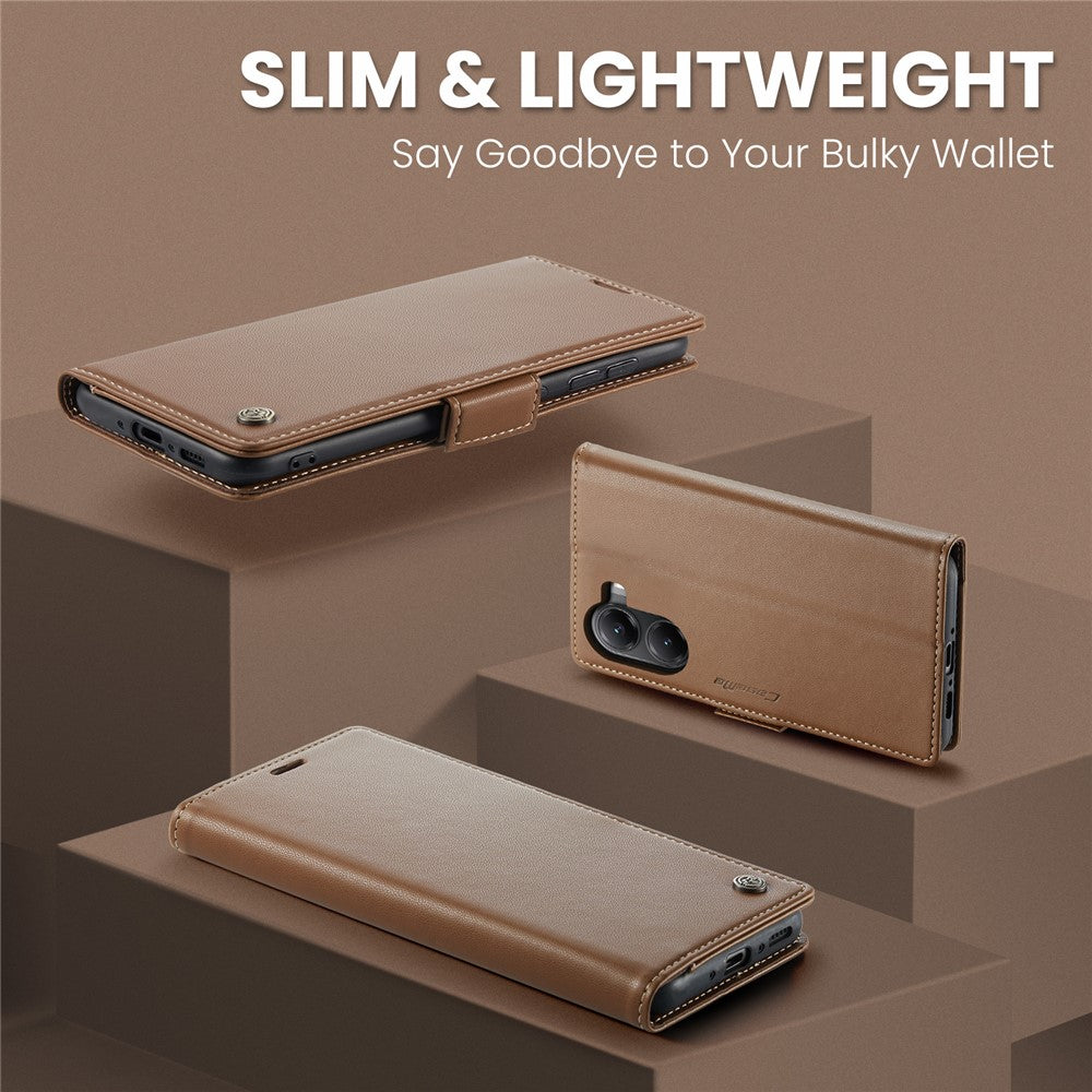 CASEME For Xiaomi Poco X7 Pro 5G Case  023 Series RFID Blocking Leather Wallet Stand Phone Cover