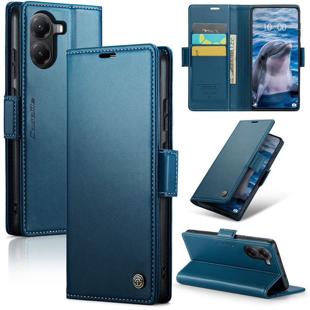 CASEME For Xiaomi Poco X7 Pro 5G Case  023 Series RFID Blocking Leather Wallet Stand Phone Cover