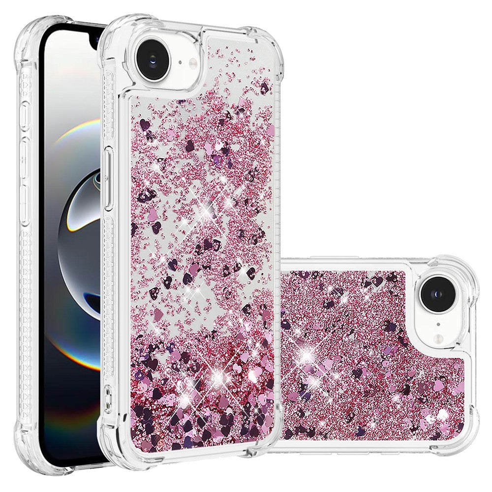 iPhone 16e Glitzer-Hülle – Stoßfest & mit Treibsand