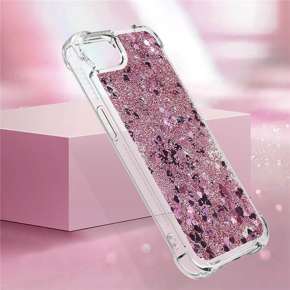 iPhone 16e Glitzer-Hülle – Stoßfest & mit Treibsand