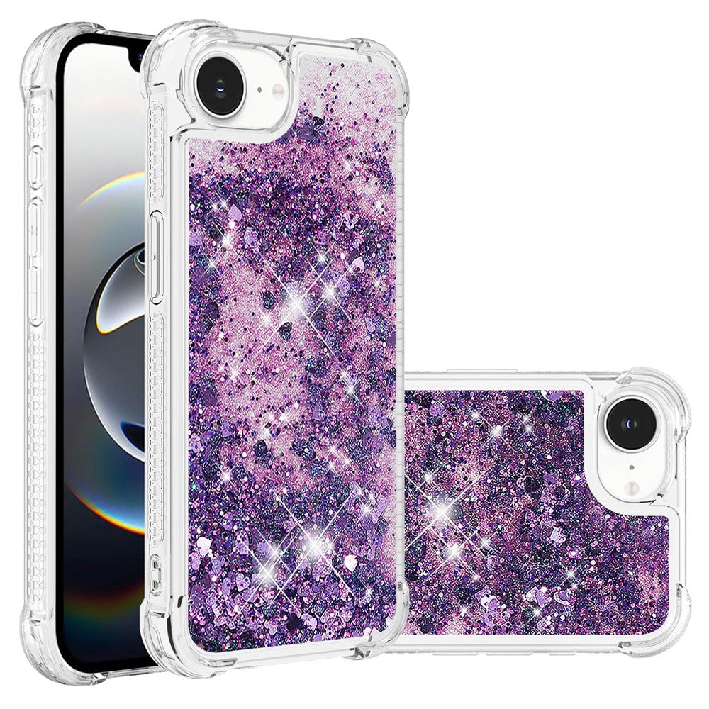 iPhone 16e Glitzer-Hülle – Stoßfest & mit Treibsand