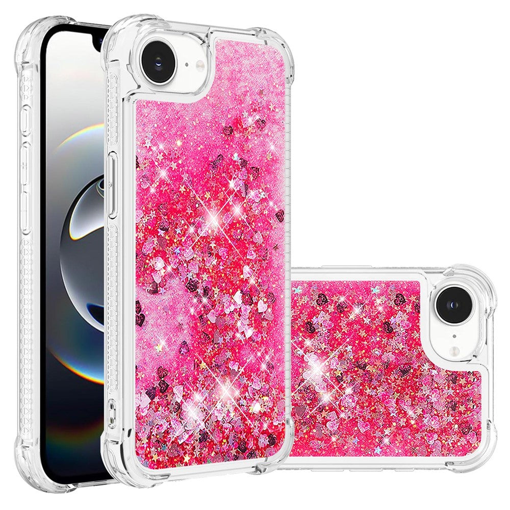 iPhone 16e Glitzer-Hülle – Stoßfest & mit Treibsand