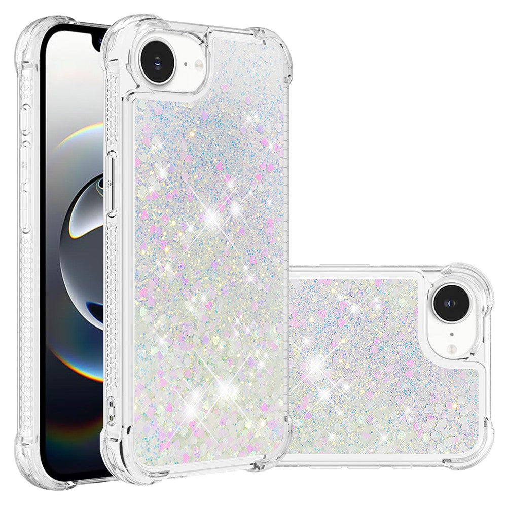 iPhone 16e Glitzer-Hülle – Stoßfest & mit Treibsand