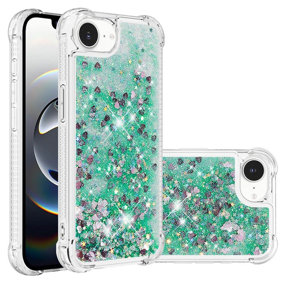 iPhone 16e Glitzer-Hülle – Stoßfest & mit Treibsand