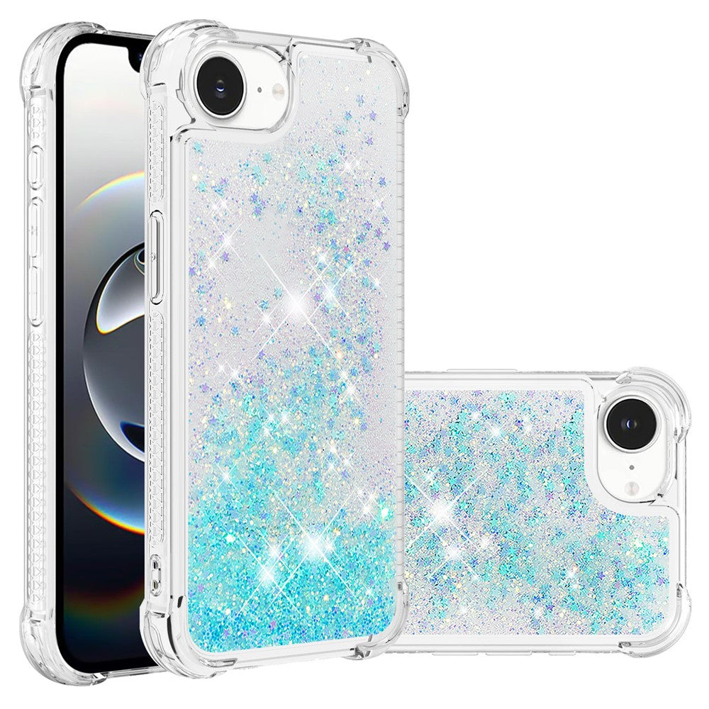 iPhone 16e Glitzer-Hülle – Stoßfest & mit Treibsand