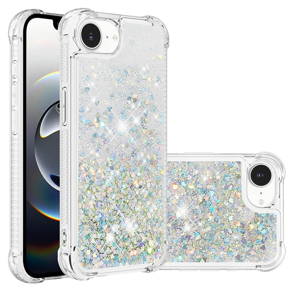 iPhone 16e Glitzer-Hülle – Stoßfest & mit Treibsand