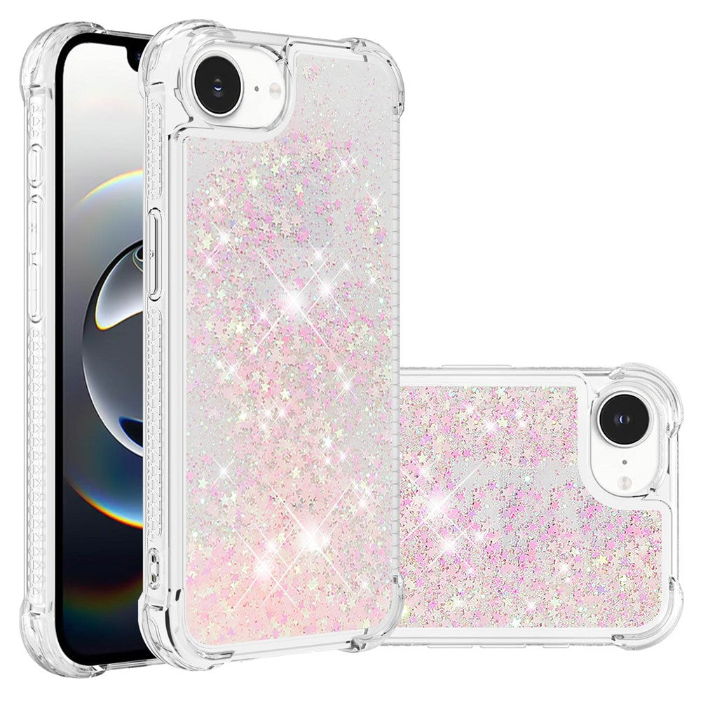 iPhone 16e Glitzer-Hülle – Stoßfest & mit Treibsand