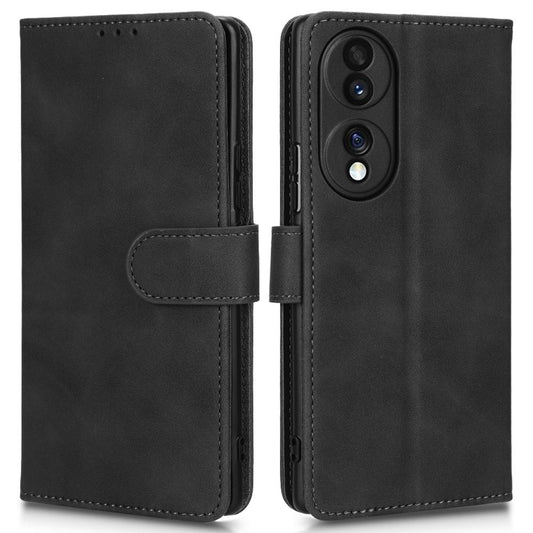 Honor 70 5G Handyhülle – Vollständig schützende PU-Leder- mit hautfreundlichem Brieftaschen-Ständer