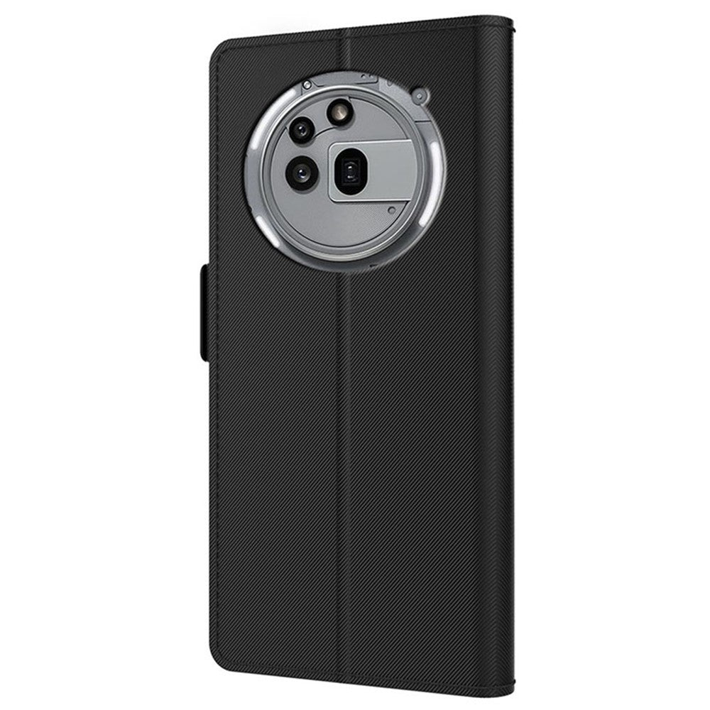 Nothing Phone (3a) Pro Wallet-Handyhülle – Aus PU-Leder mit Ständer, Kartenhalter & Spiegel