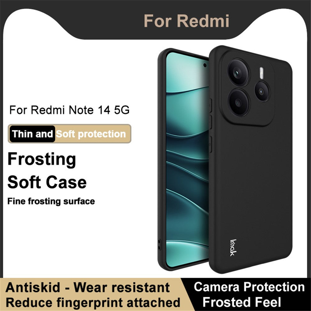 IMAK UC-3 Series for Xiaomi Redmi Note 14 5G Case Matte Anti Fingerprint Soft TPU Cover