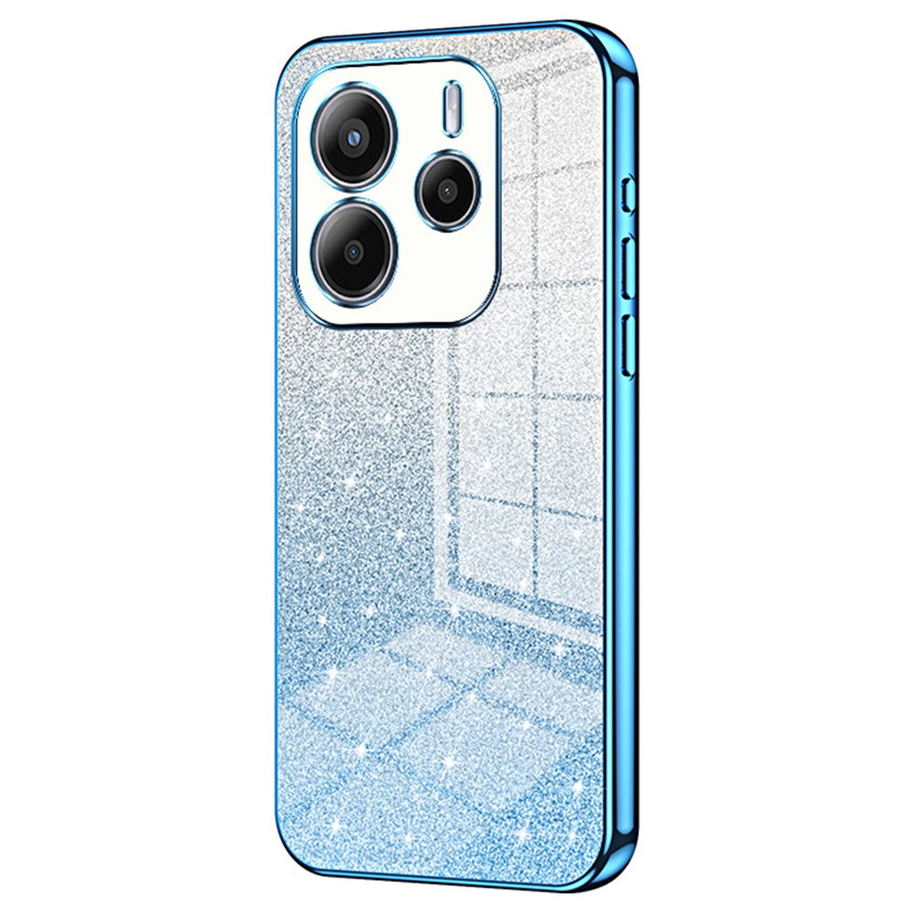 For Xiaomi Redmi Note 14 4G (163.25mm) Case Electroplating Gradient Glitter TPU Phone Cover