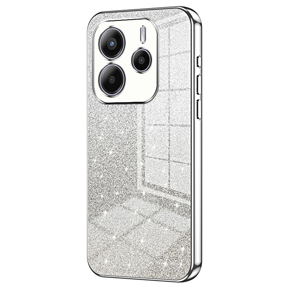 For Xiaomi Redmi Note 14 4G (163.25mm) Case Electroplating Gradient Glitter TPU Phone Cover